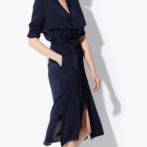 Ayr Silk Trench Dress